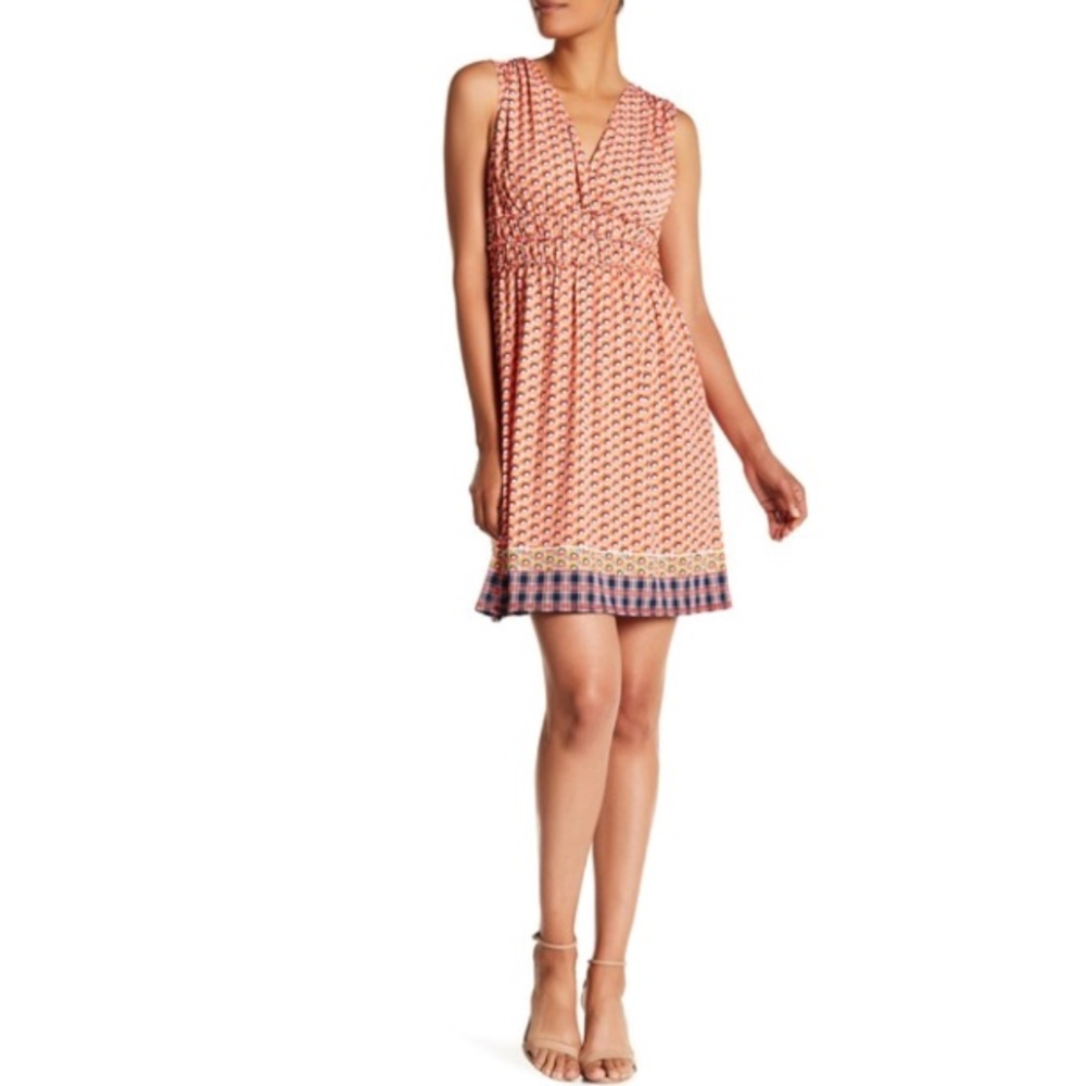 NEW Max Studio V-Neck Sleeveless Waist Dress